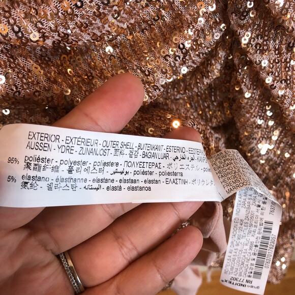 NWT Zara Blogger Draped Sequin Dress. - Picture 16 of 16